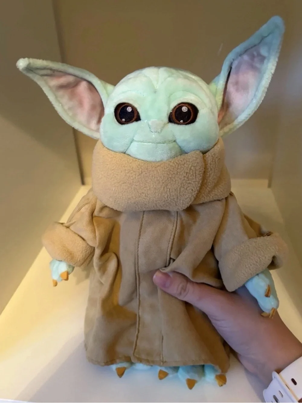 Star Wars Baby Yoda Plush in Light Green and Tan